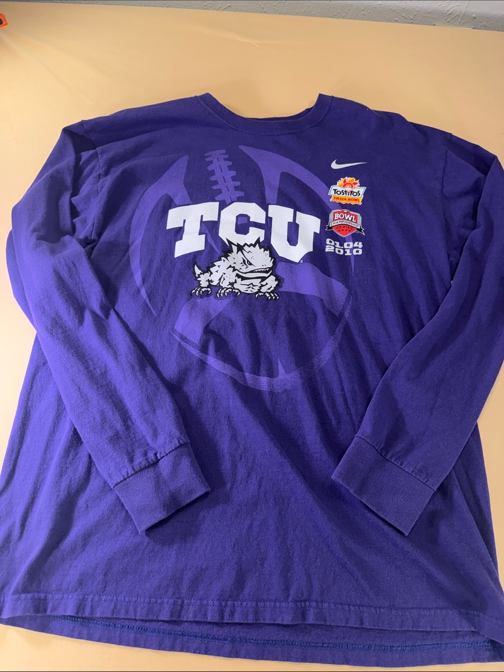 Nike TCU horned frogs 2010 Tostitos fiesta bowl